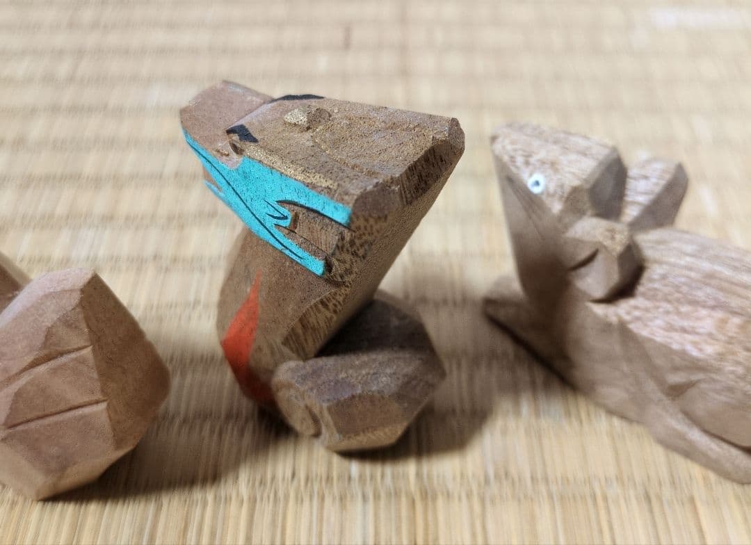 【匿名配送】春日大社 奈良一刀彫 　干支 　5種類　木箱入り