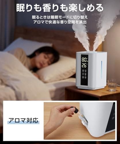 加湿器 大容量 上から給水 【2026新登場・6Lタンク&UVライト除_corg
